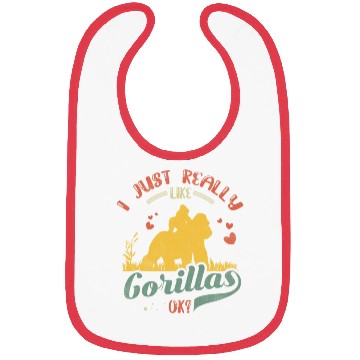 Discover I Just Really Like Gorillas Funny Gorilla Bibs