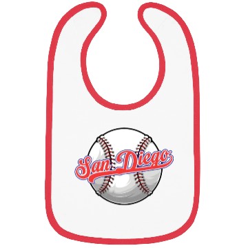 Discover Vintage San Diego Baseball Distressed Baseball Pun Bibs