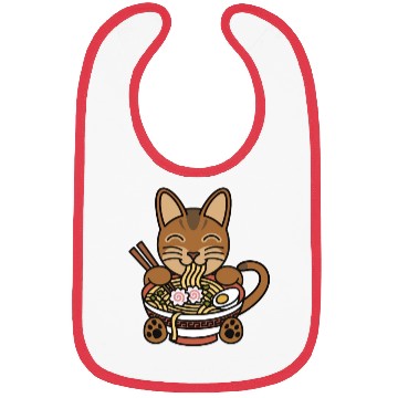 Discover Abyssinian Cat Ramen Noodles Bibs