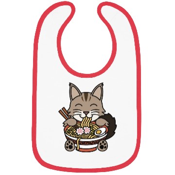 Discover Maine Cat Ramen Noodles Bibs
