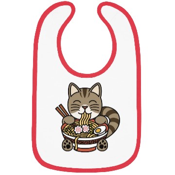 Discover Exotic Shorthair Cat Ramen Noodles Bibs