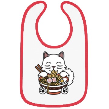 Discover Persian Cat Ramen Noodles Bibs