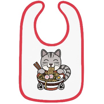 Discover American Shorthair Cat Ramen Noodles Bibs