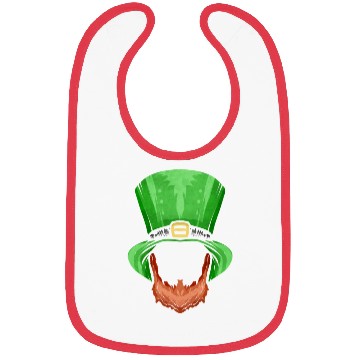 Discover Red Beard and Green Hat For St. Patricks Day Bibs