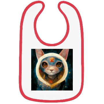 Discover Realistic cat in space painting Bibs