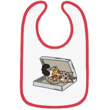 Discover Maine Cat Pizza Lover Bibs