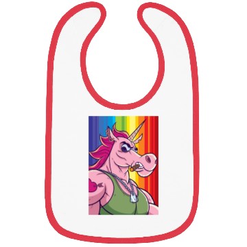 Discover Unicorn Portrait Bibs