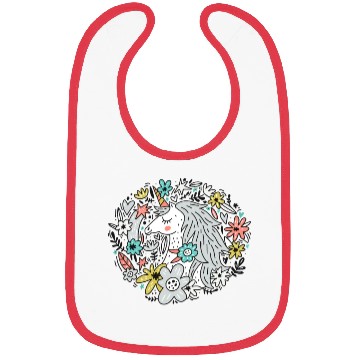 Discover Unicorn and flowers Bibs