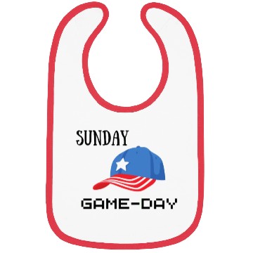 Discover GAME Day Sunday Cute on Holiday Bibs