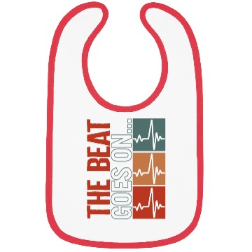 Discover Heart Surgery Bibs, The Beat Goes On Heart Beat