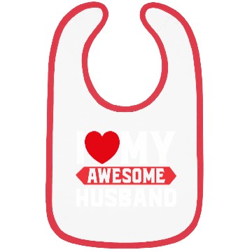Discover I Love My Awesome Husband Bibs