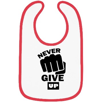 Discover Never give up Bibs