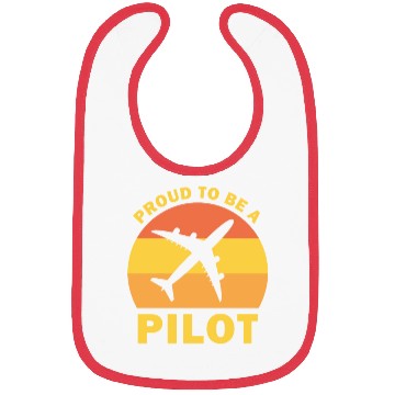 Discover Proud To Be A Pilot Funny Flying Bibs