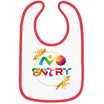 Discover No entry writing capital letter Bibs