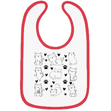 Discover Cats Cute Cat Lover Many Cats I Cute Cats Bibs