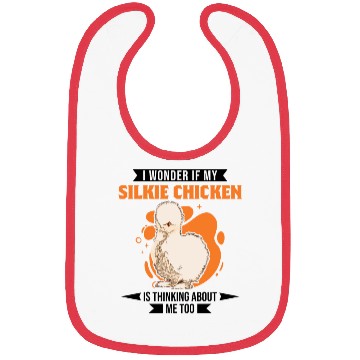 Discover Silkie Chicken Chickens Bibs