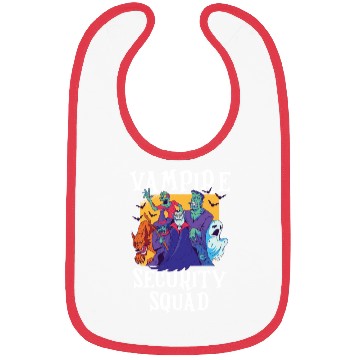 Discover Vampire Security Squad Funny Easy Halloween Costum Bibs