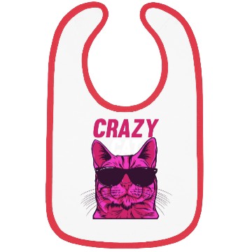 Discover Cat Lover Cat Owner Funny Cat Meme I Crazy Cat Bibs