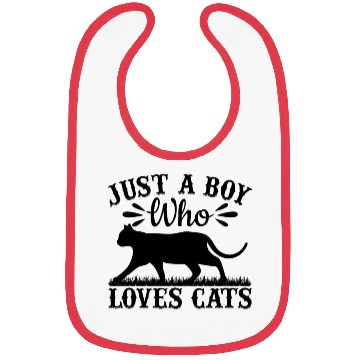 Discover Cat Owner I Just A Boy Who Loves Cats Bibs
