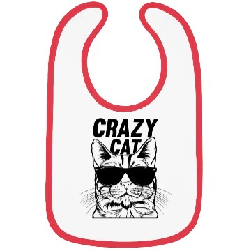 Discover Cat Lover Funny Cat Meme I Crazy Cat Bibs
