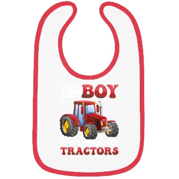 Discover This Boy Loves Tractors! Farmer Kids, Boy Tractor Bibs