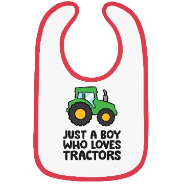 Discover Just a Boy Who Loves Tractors Bibs
