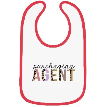 Discover Purchasing Agent Leopard Print Funny Bibs