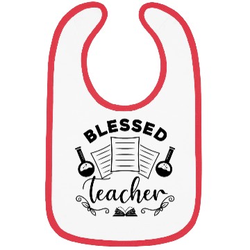 Discover Blessed Teacher Bibs