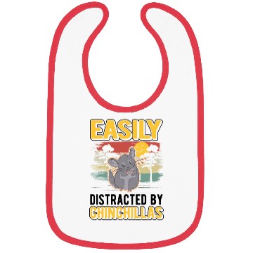 Discover Easily Distracted By Chinchillas Bibs
