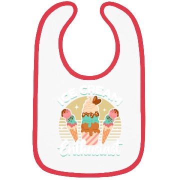 Discover Kawaii Ice Cream Lover Bibs
