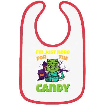 Discover I'm Just Here For The Candy Scary Halloween Beast Bibs