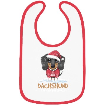 Discover Dachshund Through The Snow Bibs