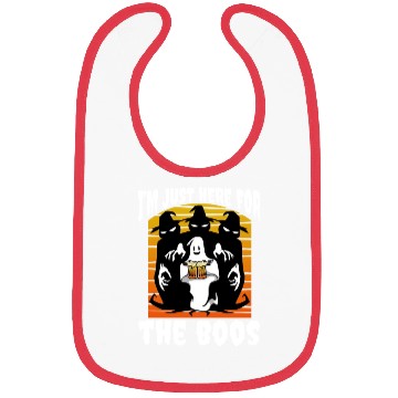 Discover I'm Just Here For The Boos Bibs