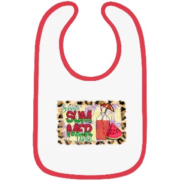 Discover A220425 12 Sweet Summer Time Watermelon Leopard Bibs