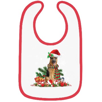 Discover Christmas German Shepherd dog Bibs