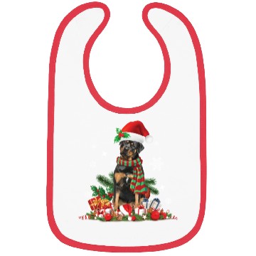 Discover Christmas Rottweiler dog Holiday Rottie Bibs