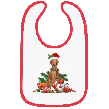 Discover Christmas Hungarian Vizsla Dog Bibs