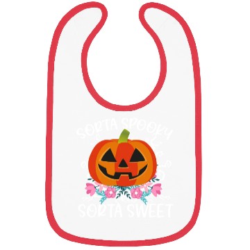 Discover Sorta Sweet Sorta Spooky Halloween pumpkin womens Bibs