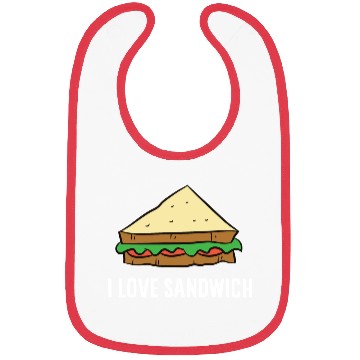 Discover Sandwich - I love sandwiches Bibs