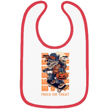 Discover Trick Or Treat Werewolf Halloween Design Bibs