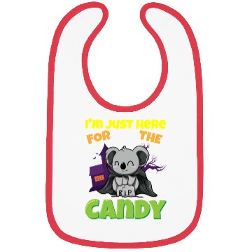 Discover I'm Just Here For The Candy Scary Halloween Beast Bibs
