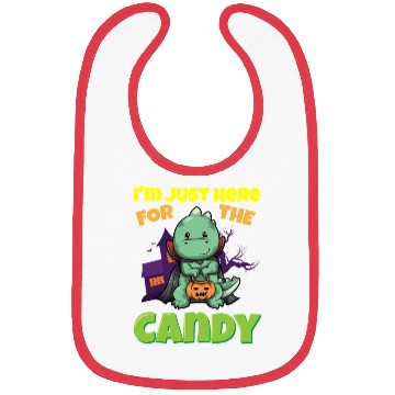 Discover I'm Just Here For The Candy Scary Halloween Beast Bibs