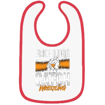 Discover Catch Wrestling Free Hugs Wrestler Fight Grappling Bibs