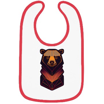 Discover Orange neon bear Bibs
