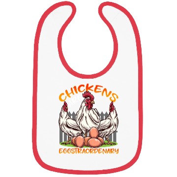 Discover Funny Chickens Chicken Farm Eggs Bibs