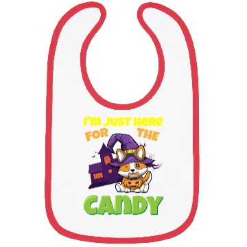 Discover I'm Just Here For The Candy Scary Halloween Beast Bibs