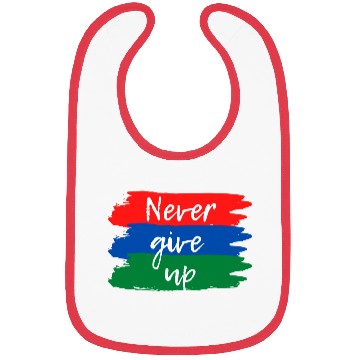 Discover Never Give Up Bibs