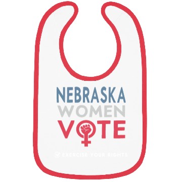 Discover Nebraska Women Vote Voter 2022 Election Feminist Bibs