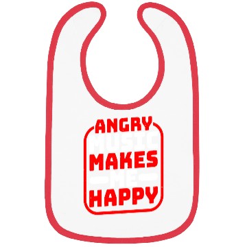Discover Angry Music Makes Me Happy Bibs