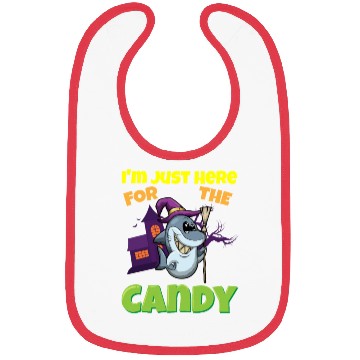 Discover I'm Just Here For The Candy Scary Halloween Beast Bibs